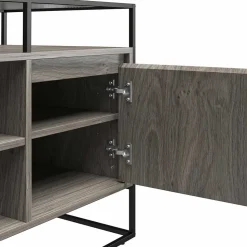 Design TV Kommode in Eiche Grau - Midland
