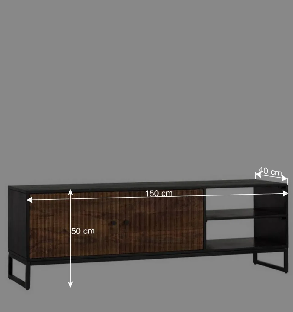 Design TV-Lowboard aus Palisander und Mangoholz - Ondarroa