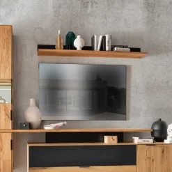 Design Wandboard aus Wildeiche und Glas - Kantino