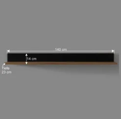 Design Wandboard aus Wildeiche und Glas - Kantino