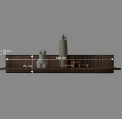 Design Wandboard in Braun geölt - Malawi