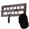 Design Wandgarderobe in Braun Pinie Holz - Fionora
