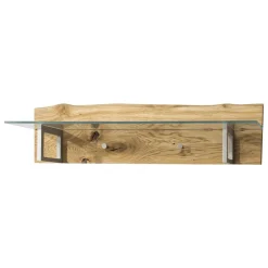 Design Wandgarderobe mit Glas-Hutablage - Avidora