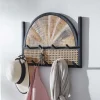Design Wandgarderobe mit Wiener Geflecht & Holz - Leiria