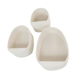 Design Wandregale aus Marmorkomposit - Mayo (dreiteilig)