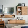 Design Wohnwand aus Massivholz - Sinta (dreiteilig)