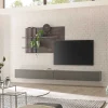 Design Wohnwand für die Wandmontage - Mundo (dreiteilig)