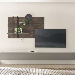 Design Wohnwand für die Wandmontage - Mundo (dreiteilig)