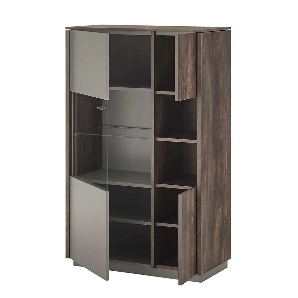 Design Wohnwand Kombi modern - Mundo (dreiteilig)
