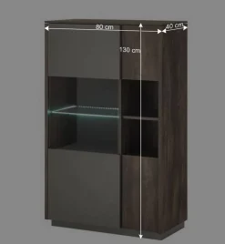 Design Wohnwand Kombi modern - Mundo (dreiteilig)
