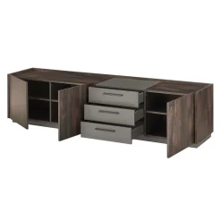 Design Wohnwand Kombi modern - Mundo (dreiteilig)