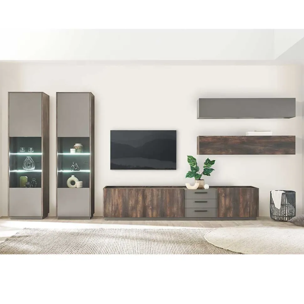 Design Wohnwandmöbel Set - Mundo (fünfteilig)