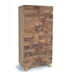 Design Wohnzimmerschrank aus Mangoholz rustikal - Lacid