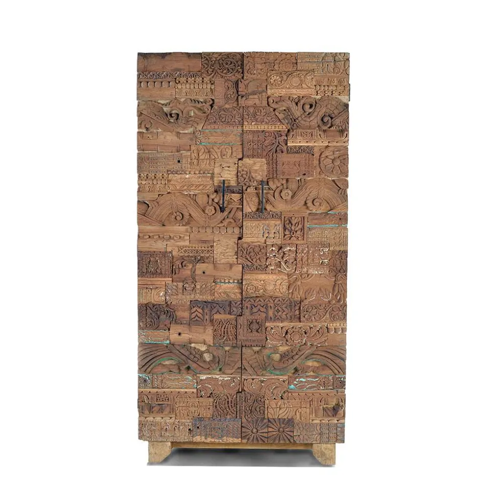 Design Wohnzimmerschrank aus Mangoholz rustikal - Lacid