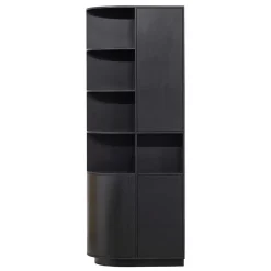 Design Wohnzimmerschrank links abgerundet - Niwidus