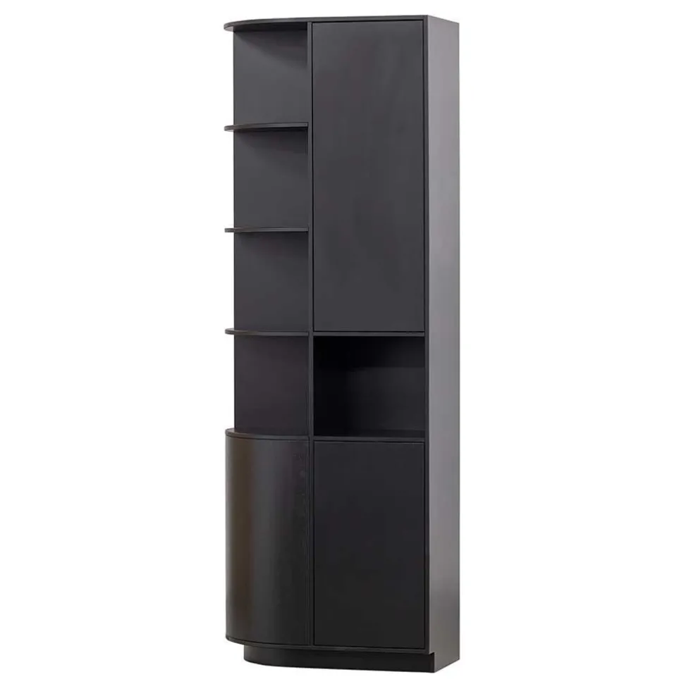 Design Wohnzimmerschrank links abgerundet - Niwidus