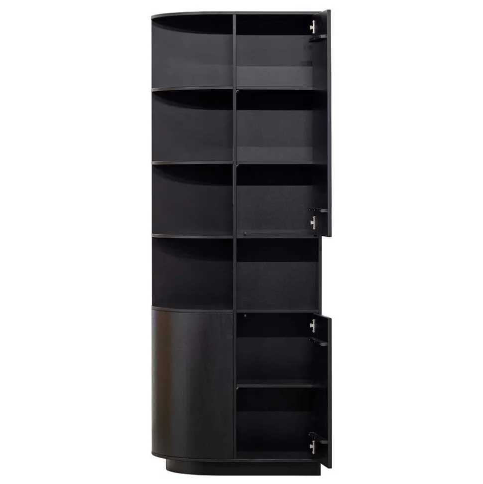 Design Wohnzimmerschrank links abgerundet - Niwidus