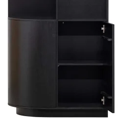 Design Wohnzimmerschrank links abgerundet - Niwidus