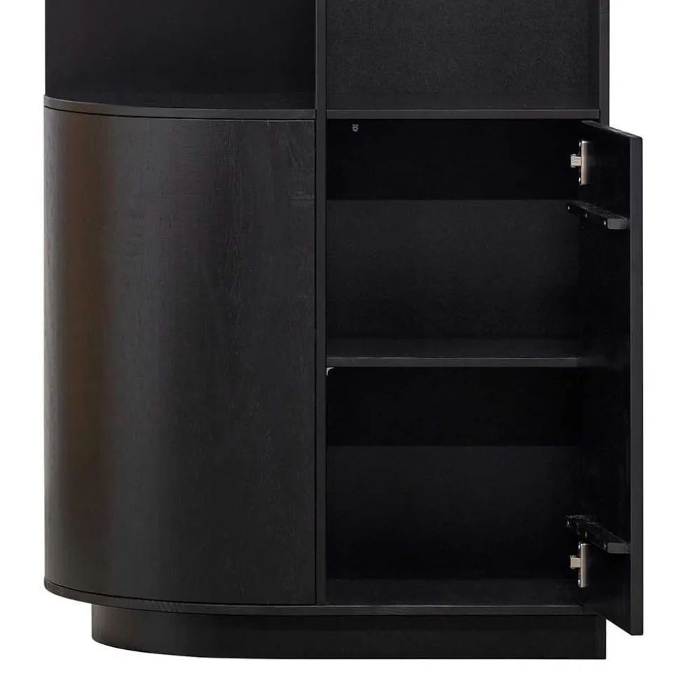 Design Wohnzimmerschrank links abgerundet - Niwidus