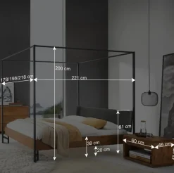 Designer Himmelbett als Doppelbett - Adea