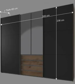 Designer Kleiderschrank mit viel Stauraum - Hectos