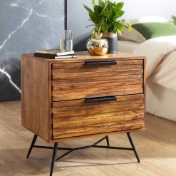 Designer Nachtkommode mit 60 cm Breite - Dicna