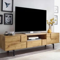 Designer TV Unterschrank in Eiche Optik - Tiorondo