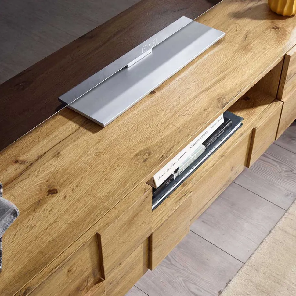 Designer TV Unterschrank in Eiche Optik - Tiorondo