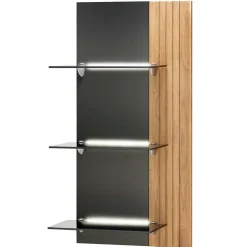 Designer TV Wohnwand Set in Anthrazit - Cruzca (dreiteilig)
