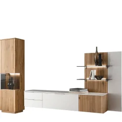 Designer Wohnwand Möbel 290 cm breit - Miloris (dreiteilig)