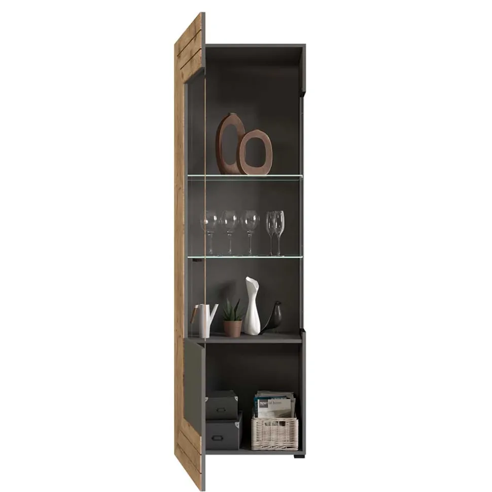 Designer Wohnwand Möbel 320 cm breit - Scarlett (dreiteilig)