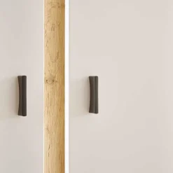 Designer Wohnwand mit LED Beleuchtung - Racelyn (vierteilig)
