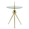 Designer-Beistelltisch mit Glasplatte - Tellimo