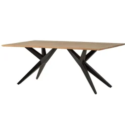 Design-Esstisch mit Massivholzplatte Akazie - Annipurk