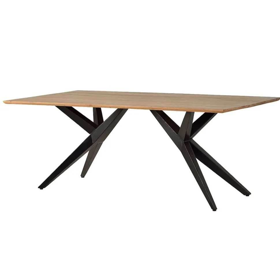 Design-Esstisch mit Massivholzplatte Akazie - Annipurk