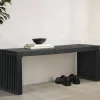 Design-Garderobenbank in Schwarz - Andarina