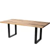 Designtisch aus Eiche mit Baumkanten - Slavidra