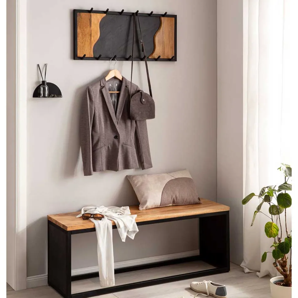 Design-Wandgarderobe mit 13 Kleiderhaken - Samuel