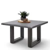 Design-Wohnzimmertisch mit grauer Holzplatte - Flaciona