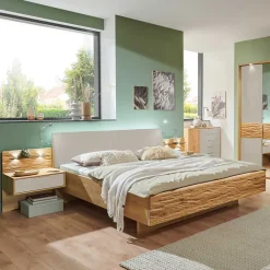 Doppelbett & Nachtkonsolen Set - Fenezian (dreiteilig)