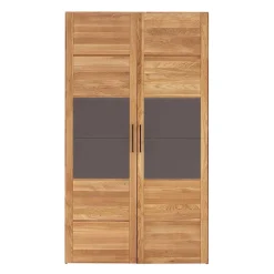 Doppeltür Kleiderschrank aus massivem Holz - Zaisan