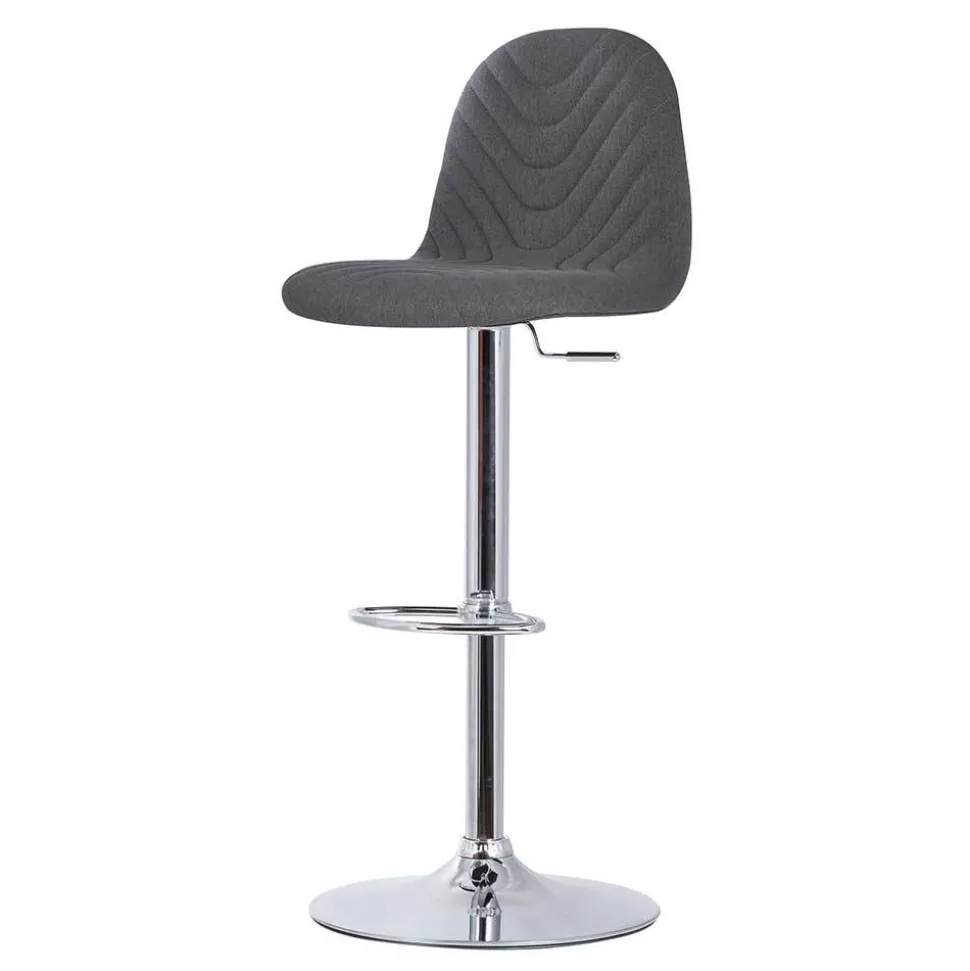 Drehbare Barstühle in Anthrazit - Typon (2er Set)