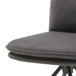 Drehbare Essstühle in Grau - Agot (2er Set)