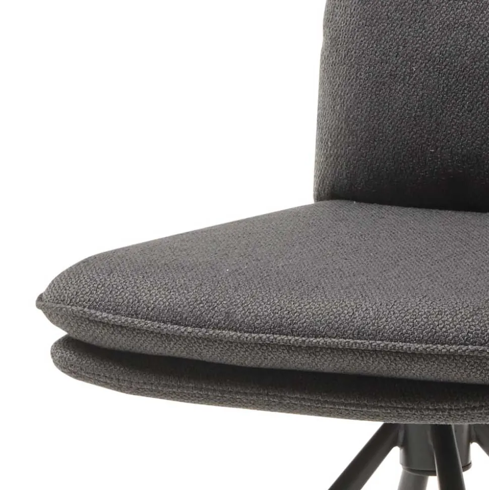 Drehbare Essstühle in Grau - Agot (2er Set)