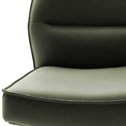 Drehbare Lederstühle in Oliv Grün - Diziana (2er Set)