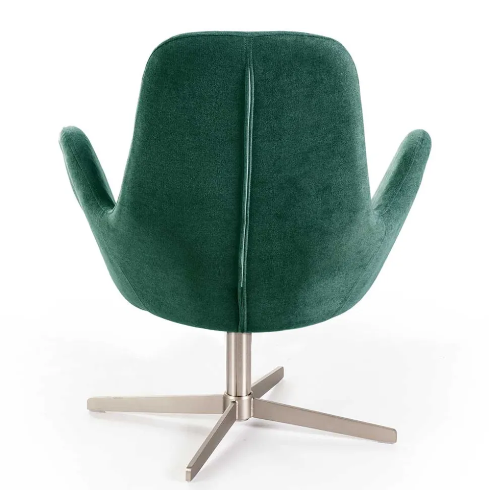 Drehbarer Retro Loungesessel in Türkis - Vitablo