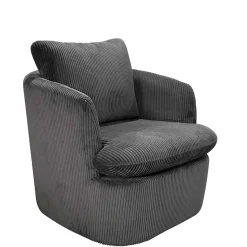 Drehbarer Sessel mit Breitcord Bezug - Actino