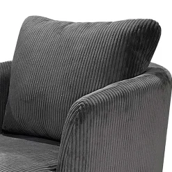 Drehbarer Sessel mit Breitcord Bezug - Actino