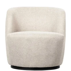 Drehsessel in Offwhite Webstoff - Alcarizora