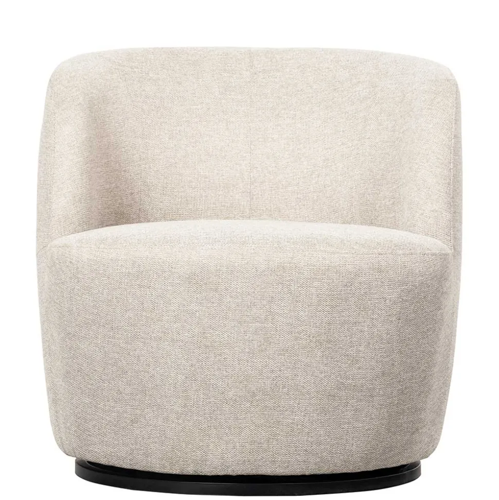 Drehsessel in Offwhite Webstoff - Alcarizora